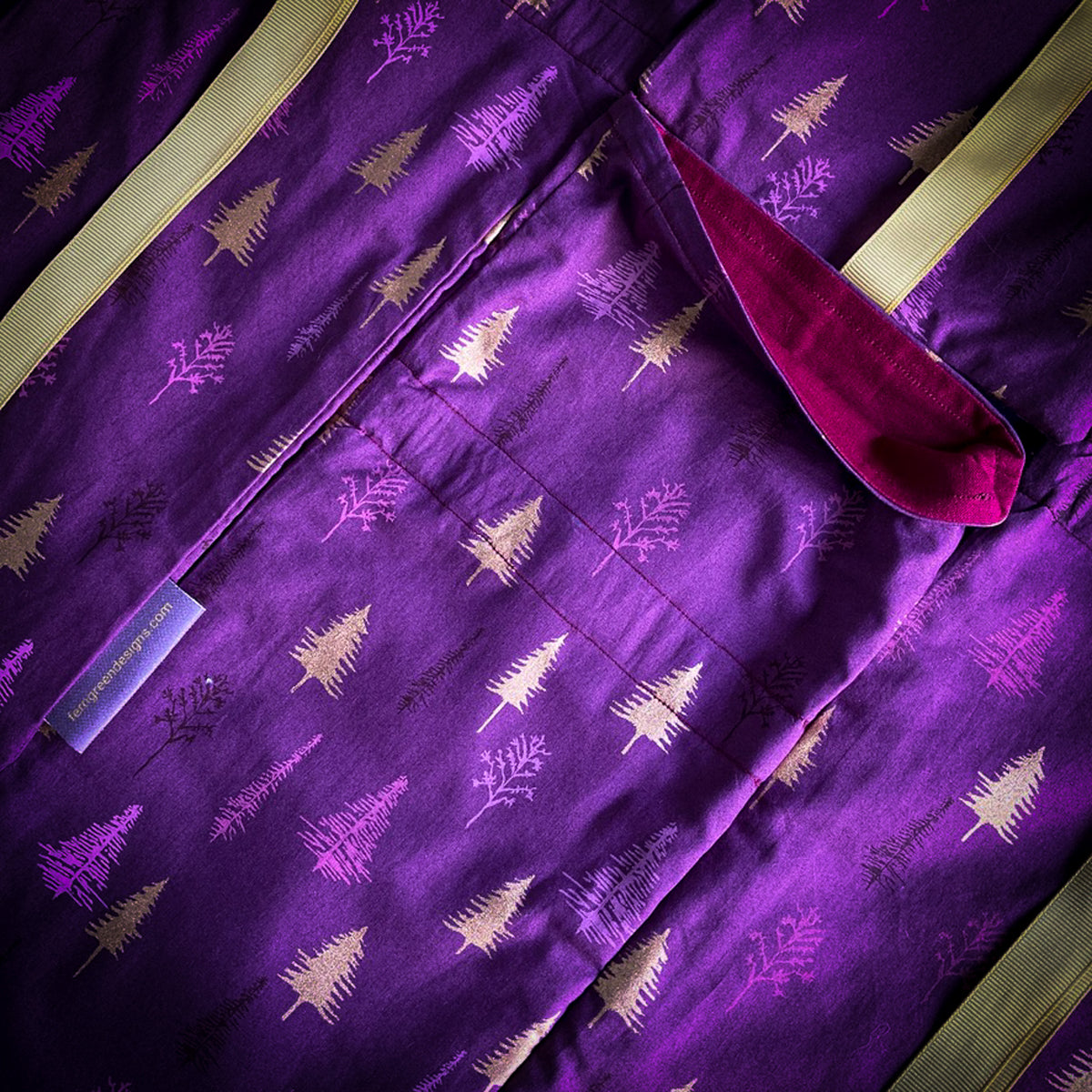 Fabric Bag Mulberry Forest Fern Green Designs